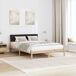 Estructura de cama matrimonial 145x214 Estructura de cama matrimonial 145x214 Blanco/ Gris Claro