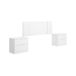 Composición de dormitorio Flow mesitas con cabecero Composición de dormitorio Flow mesitas con cabecero Blanco