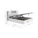 Composición de dormitorio Pack Ten cabecero con canapé abatible Composición de dormitorio Pack Ten cabecero con canapé abatible Blanco