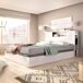 Composición de dormitorio Pack Ten cabecero con canapé abatible Composición de dormitorio Pack Ten cabecero con canapé abatible Blanco