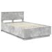 Estructura de cama matrimonial 138x190 Estructura de cama matrimonial 138x190 Gris