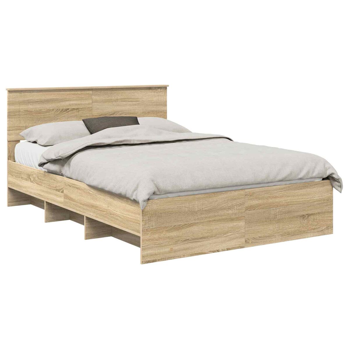 Estructura de cama matrimonial 143x200 Madera Clara