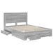 Estructura De Cama Doble Matrimonial 140x190 Estructura De Cama Doble Matrimonial 140x190 Negro/ Madera