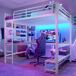 Cama alta para niños 145x204 Cama alta para niños 145x204 Blanco