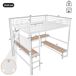 Cama alta para niños 145x204 Cama alta para niños 145x204 Blanco