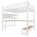 Cama alta para niños 145x204 Cama alta para niños 145x204 Blanco