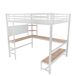 Cama alta para niños 145x204 Cama alta para niños 145x204 Blanco
