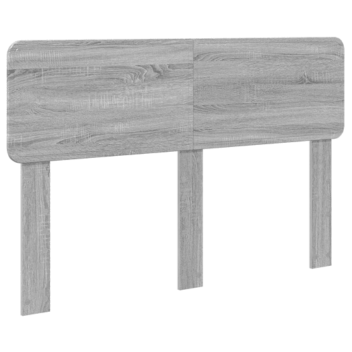 Estrutura da Cama de casal simple com cabeceira Cinza Sonoma 140 x 200 cm