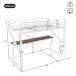 Cama alta para niños 98x204 Cama alta para niños 98x204 Blanco