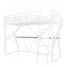 Cama alta para niños 98x204 Cama alta para niños 98x204 Blanco