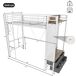 Cama alta para niños 95x227 Cama alta para niños 95x227 Blanco