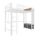 Cama alta para niños 95x227 Cama alta para niños 95x227 Blanco