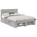 Estructura de cama matrimonial 143x200 Estructura de cama matrimonial 143x200 Gris