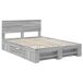Estructura de cama matrimonial 143x200 Estructura de cama matrimonial 143x200 Gris