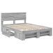 Estructura de cama matrimonial 143x200 Estructura de cama matrimonial 143x200 Gris