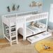 Cama litera Cama litera Natural/ Blanco