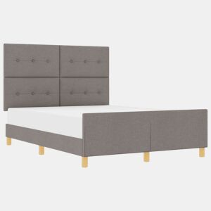 Estrutura De Cama Dupla - Cinzento-acastanhado 140 x 200 cm tecido