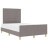 Estrutura De Cama Dupla - Cinzento-acastanhado 140 x 200 cm tecido
