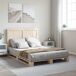 Estructura de cama matrimonial 140x200 Estructura de cama matrimonial 140x200 Gris/natural