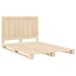 Estructura de cama matrimonial 140x200 Estructura de cama matrimonial 140x200 Gris/natural