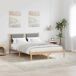Estructura de cama matrimonial 140x195 Estructura de cama matrimonial 140x195 Blanco/ Gris Claro