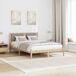 Estructura de cama matrimonial 140x195 Estructura de cama matrimonial 140x195 Blanco/ Gris Claro
