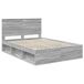 Estructura de cama matrimonial 143x190 Estructura de cama matrimonial 143x190 Gris