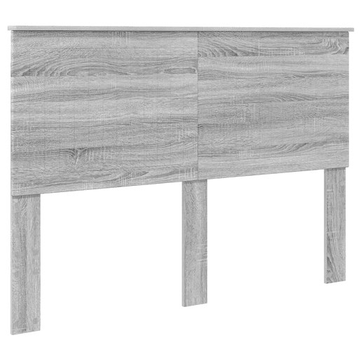 Estrutura da Cama de casal simple com cabeceira Cinza Sonoma 140 x 190 cm