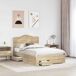 Estructura de cama matrimonial 138x196 Estructura de cama matrimonial 138x196 Gris
