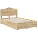 Estructura de cama matrimonial 138x196 Estructura de cama matrimonial 138x196 Gris