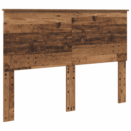 Estrutura de cama de casal com cabeceira - Madeira antiga 140 x 190 cm