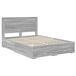 Estructura De Cama Doble Matrimonial 140x200 Estructura De Cama Doble Matrimonial 140x200 Roble/ Gris