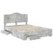 Estructura de cama matrimonial 143x196 Estructura de cama matrimonial 143x196 Gris