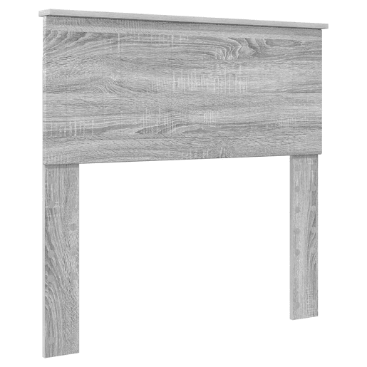 Estrutura de cama de solteiro com cabeceira - Cinza Sonoma 90 x 200 cm