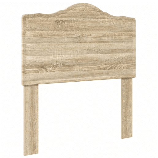 Estrutura de cama de solteiro moderno com cabeceira - Carvalho Sonoma 90 x 190 cm