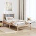 Estructura de cama simple para adultos 85x205 Estructura de cama simple para adultos 85x205 Blanco/ Gris Claro