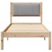 Estructura de cama simple para adultos 85x205 Estructura de cama simple para adultos 85x205 Blanco/ Gris Claro