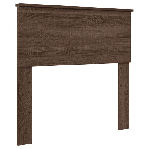 Estrutura de cama de solteiro moderno com cabeceira - Carvalho Marrom 90 x 200 cm