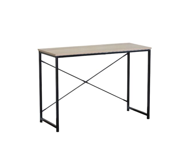 Escritorio siena estructura metálica negro/natural 70x100x40 cm