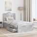 Estructura de cama simple para adultos 93x193 Estructura de cama simple para adultos 93x193 Gris