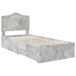 Estructura de cama simple para adultos 93x193 Estructura de cama simple para adultos 93x193 Gris