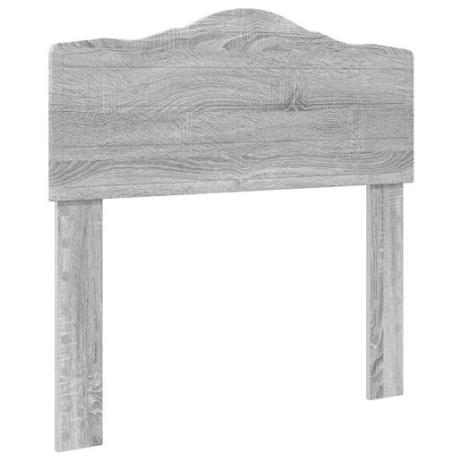 Estrutura de cama de solteiro com cabeceira - Cinza Sonoma 90 x 200 cm