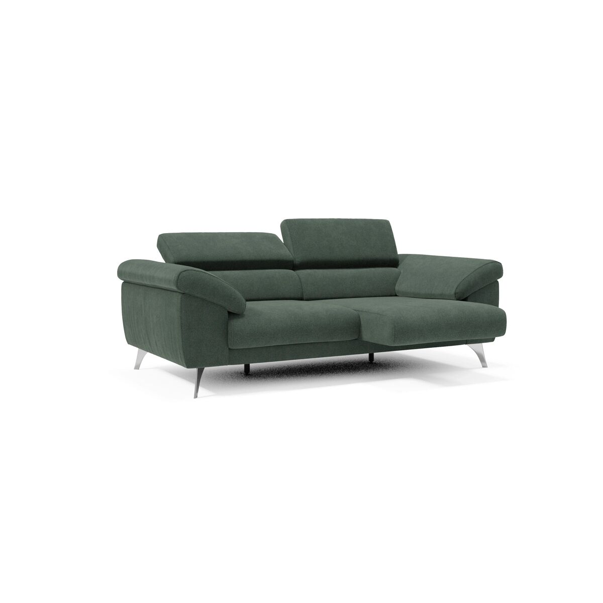 donatello sofa con reposabrazos con arcon en tejido desmontable 213 cm verde