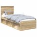 Estructura de cama simple para adultos 78x200 Estructura de cama simple para adultos 78x200 Gris