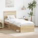 Estructura de cama simple para adultos 78x200 Estructura de cama simple para adultos 78x200 Gris