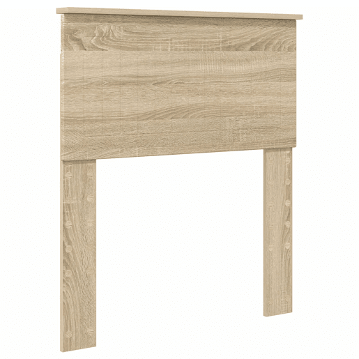 Estrutura de cama de solteiro moderno com cabeceira - Carvalho Sonoma 75 x 190 cm