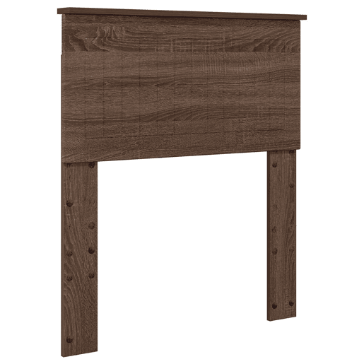 Estrutura de cama de solteiro moderno com cabeceira - Carvalho Marrom 75 x 190 cm