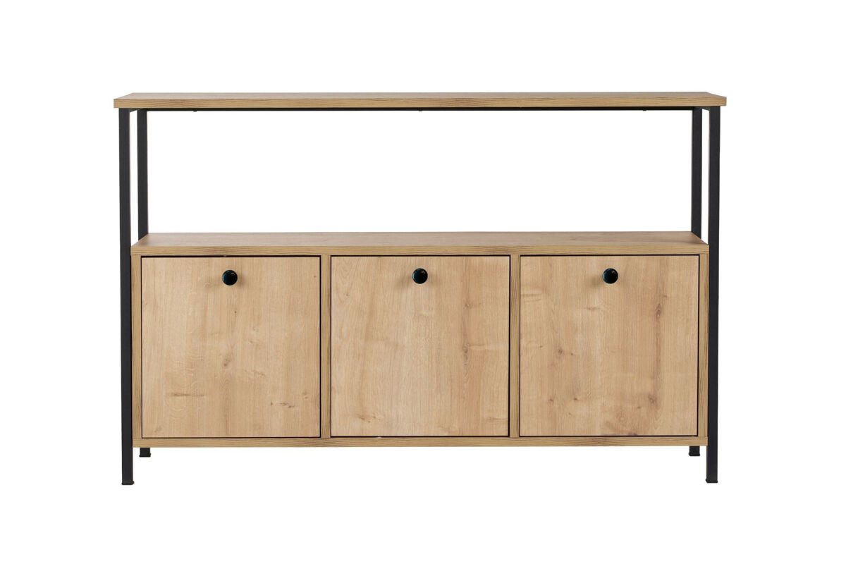 Aparador de madera <> - 120 x 30 x 77 cm - beige