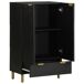 Aparador alto - Mueble de almacenamiento Aparador alto - Mueble de almacenamiento Negro