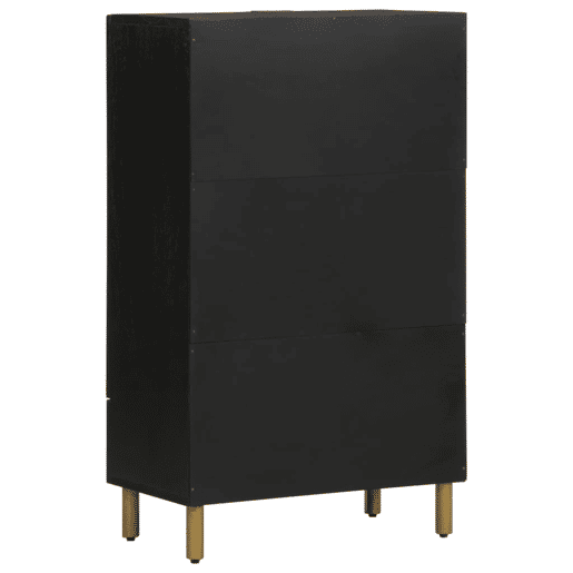 Armários altos - Bufete - Móvel de apoio 60x33x100 cm derivados de madeira preto pt1351
